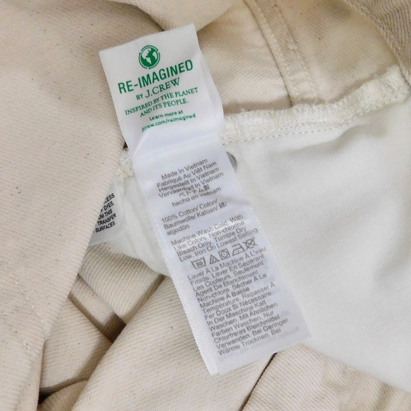 NWT!! J. CREW ’84 Mid Rise Relaxed Kickout Jeans Ecru Wash Size 31P 31 Petite - Picture 15 of 16